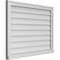 Ekena Millwork Vertical Surface Mount PVC Gable Vent w/ 2"W x 2"H , Brickmould Sill Frame, 34"W x 26"H GVPVE34X2603SN - alternate 3